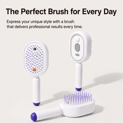 Velora 4 in 1 Self-Cleaning MIst Massage Hair Brush